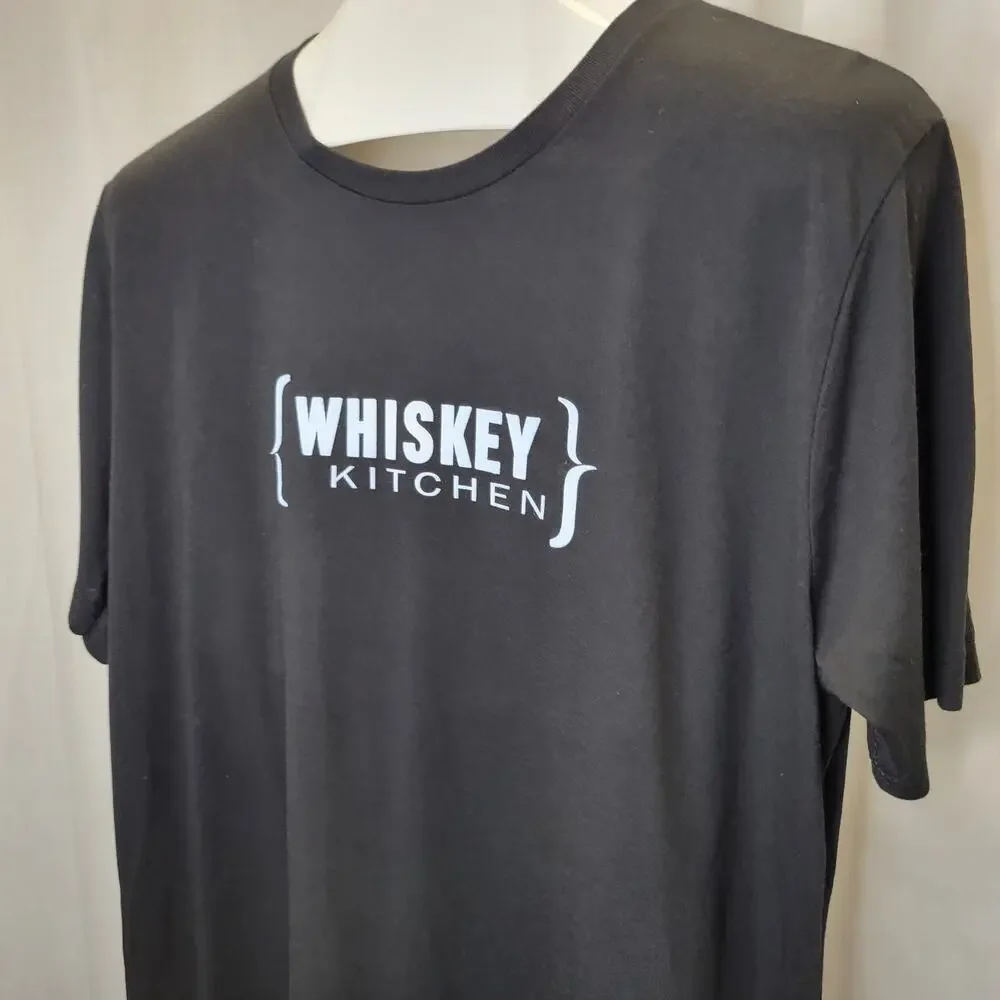 Canvas Whiskey Kitchen Black and White Mark Twain Quote T-Shirt, XL